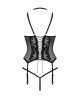 Obsessive Gorset i stringi Alessya czarne